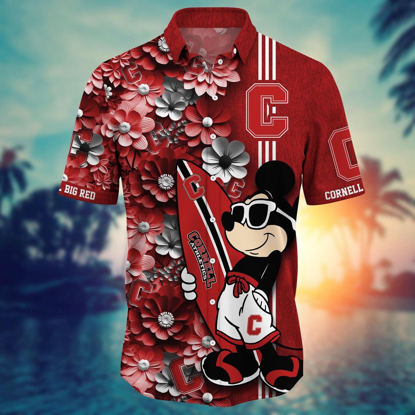 Cornell Big Red - Hawaiian Shirt Trending Summer - Gift For Fan 