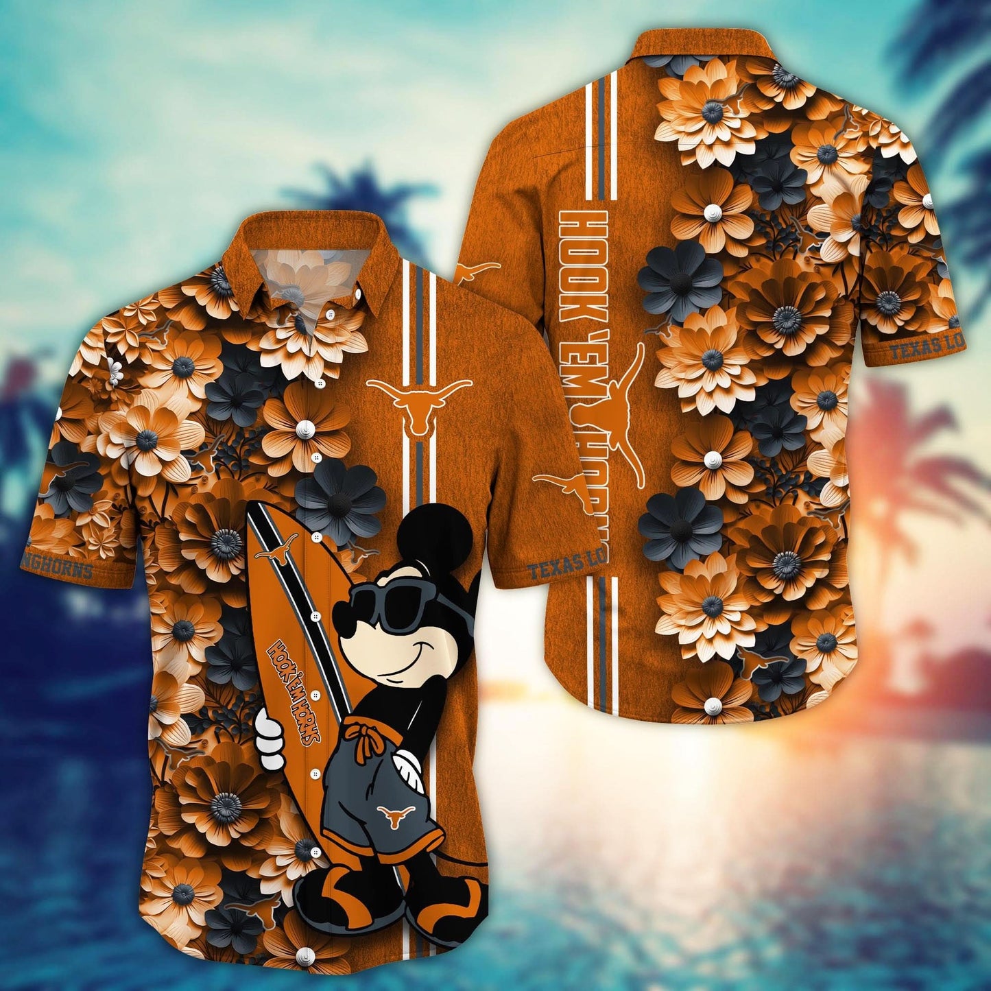 Texas Longhorns - Hawaiian Shirt Trending Summer - Gift For Fan 
