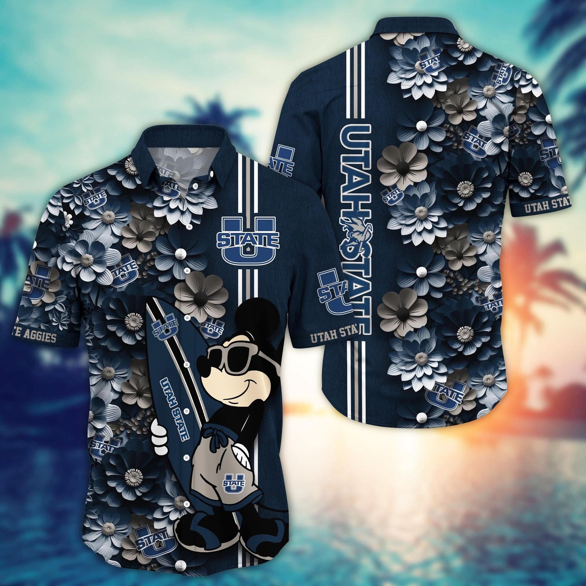 Utah State Aggies - Hawaiian Shirt Trending Summer - Gift For Fan 