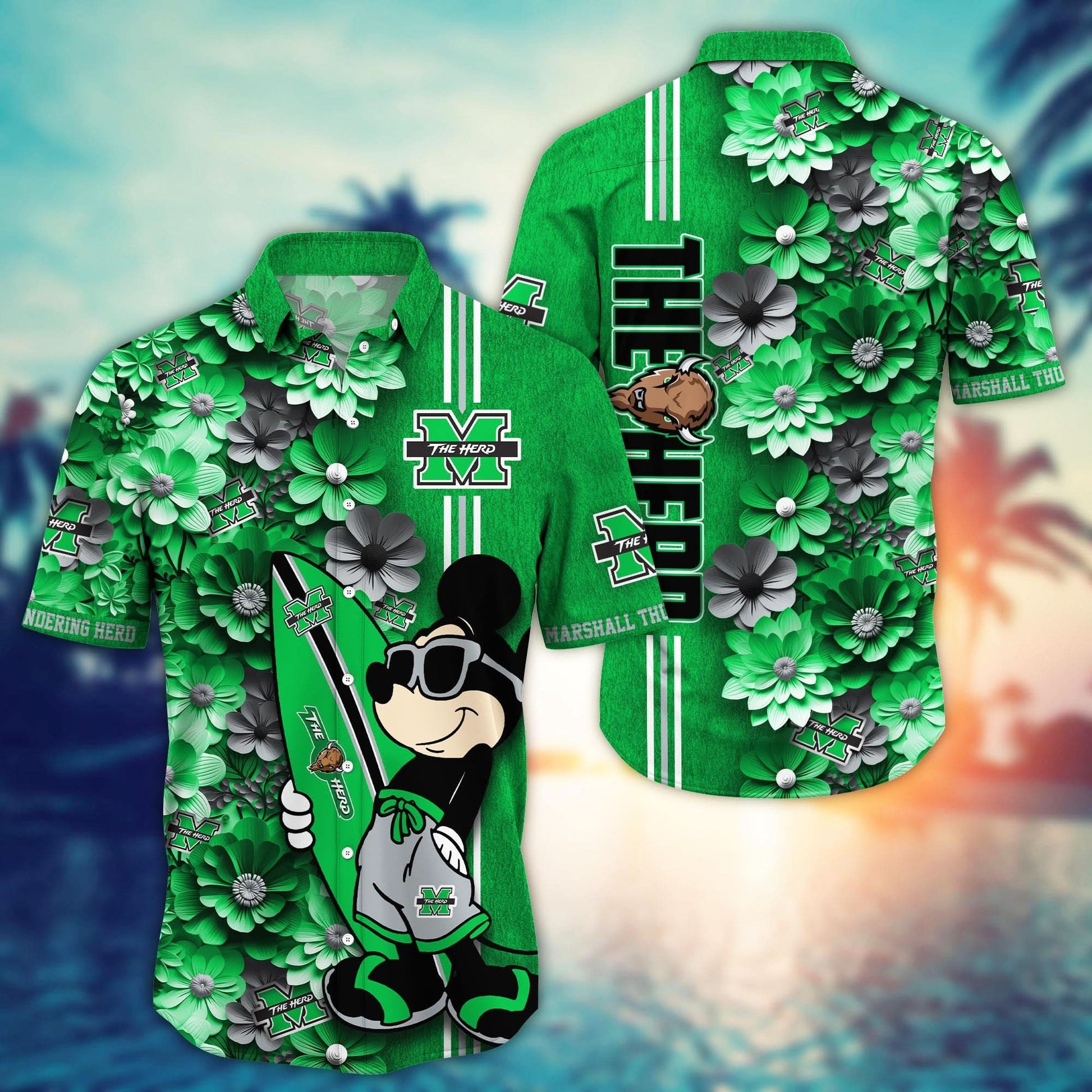 Marshall Thundering Herd - Hawaiian Shirt Trending Summer - Gift For Fan 