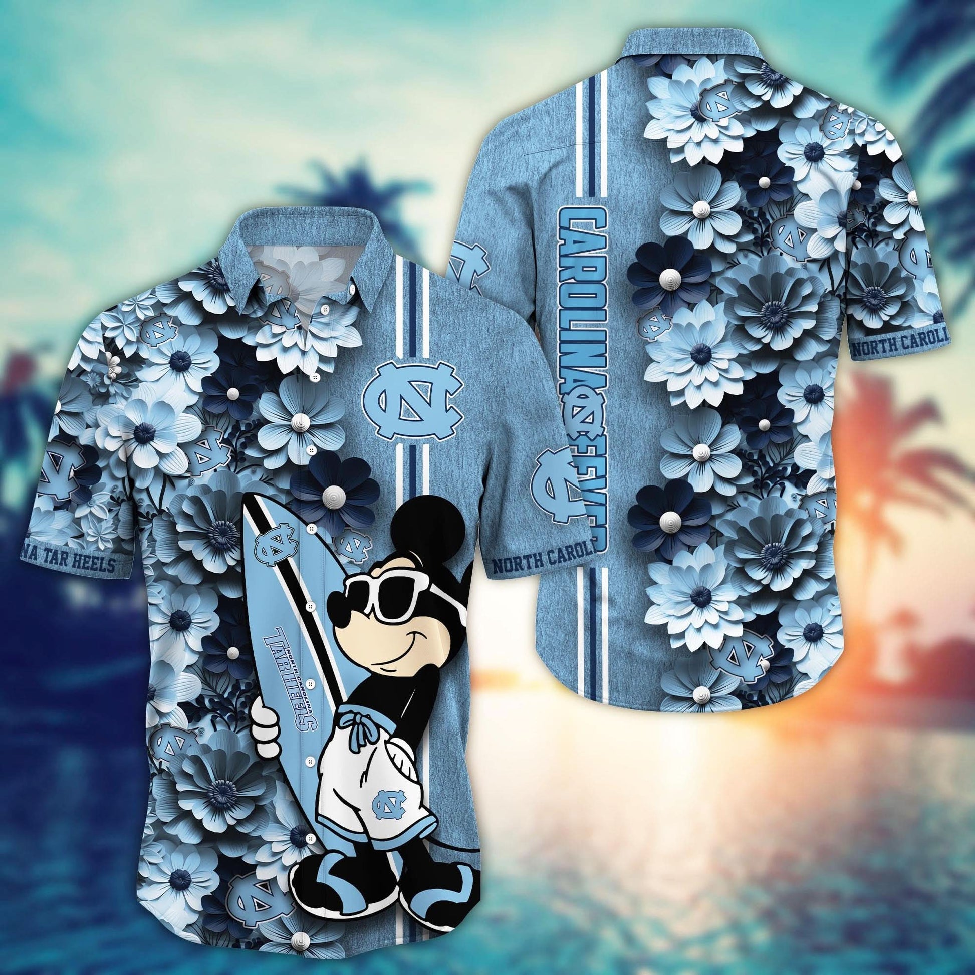 North Carolina Tar Heels - Hawaiian Shirt Trending Summer - Gift For Fan