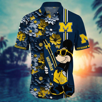 Michigan Wolverines - Hawaiian Shirt Trending Summer - Gift For Fan 