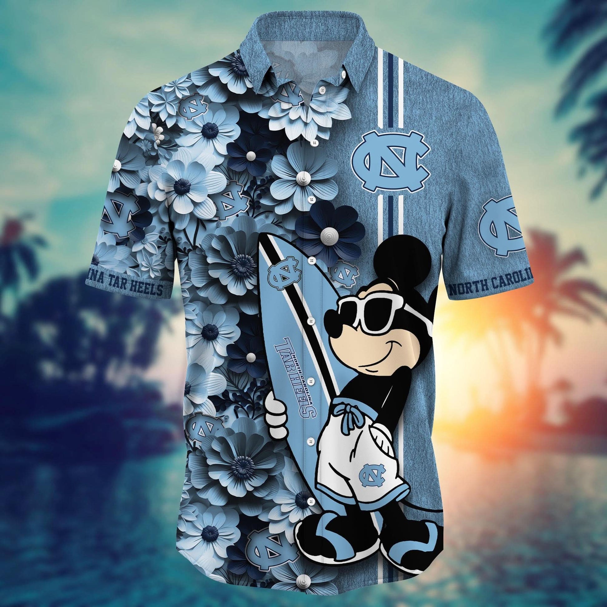 North Carolina Tar Heels - Hawaiian Shirt Trending Summer - Gift For Fan 