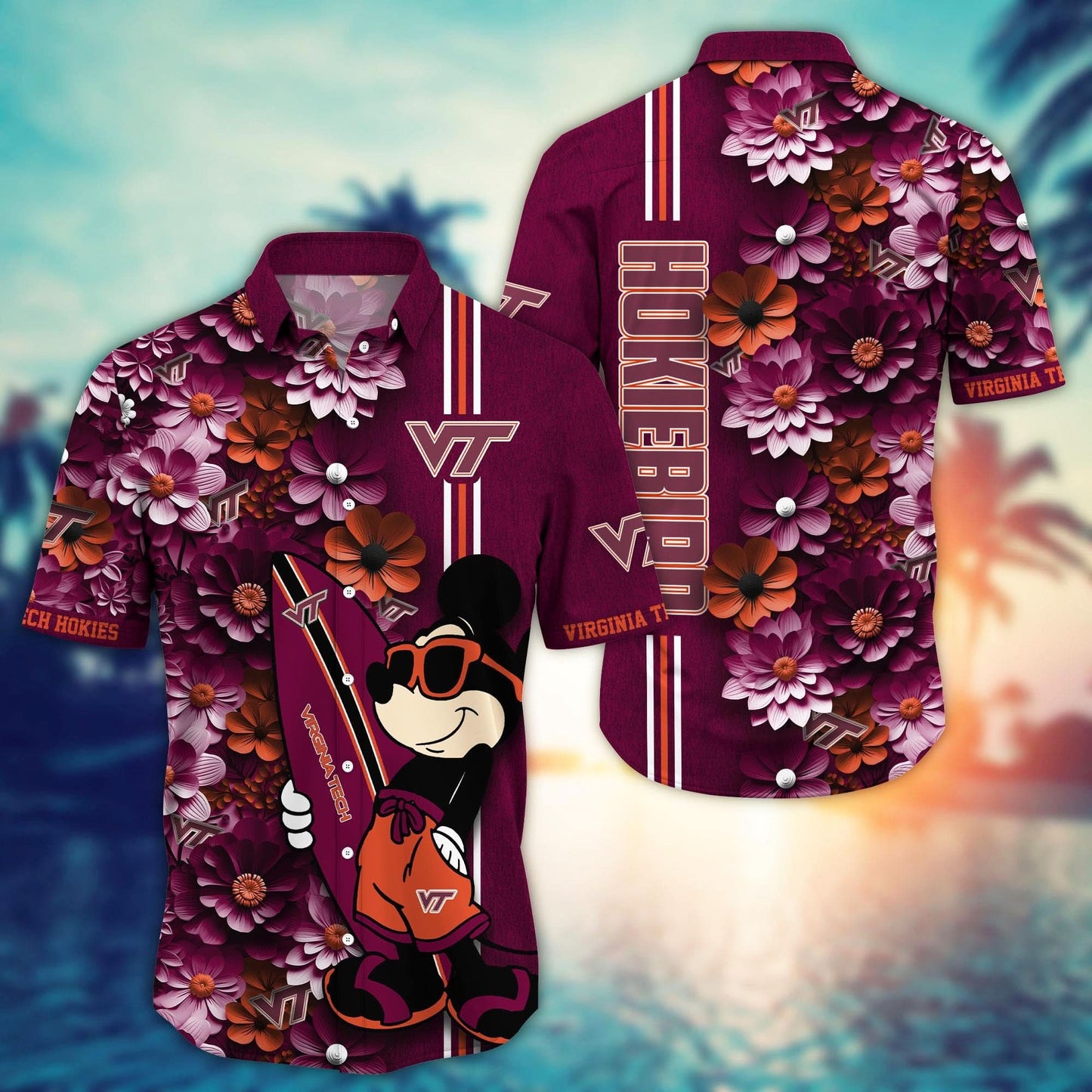 Virginia Tech Hokies - Hawaiian Shirt Trending Summer - Gift For Fan