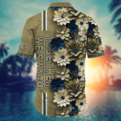Georgia Tech Yellow Jackets - Hawaiian Shirt Trending Summer - Gift For Fan 