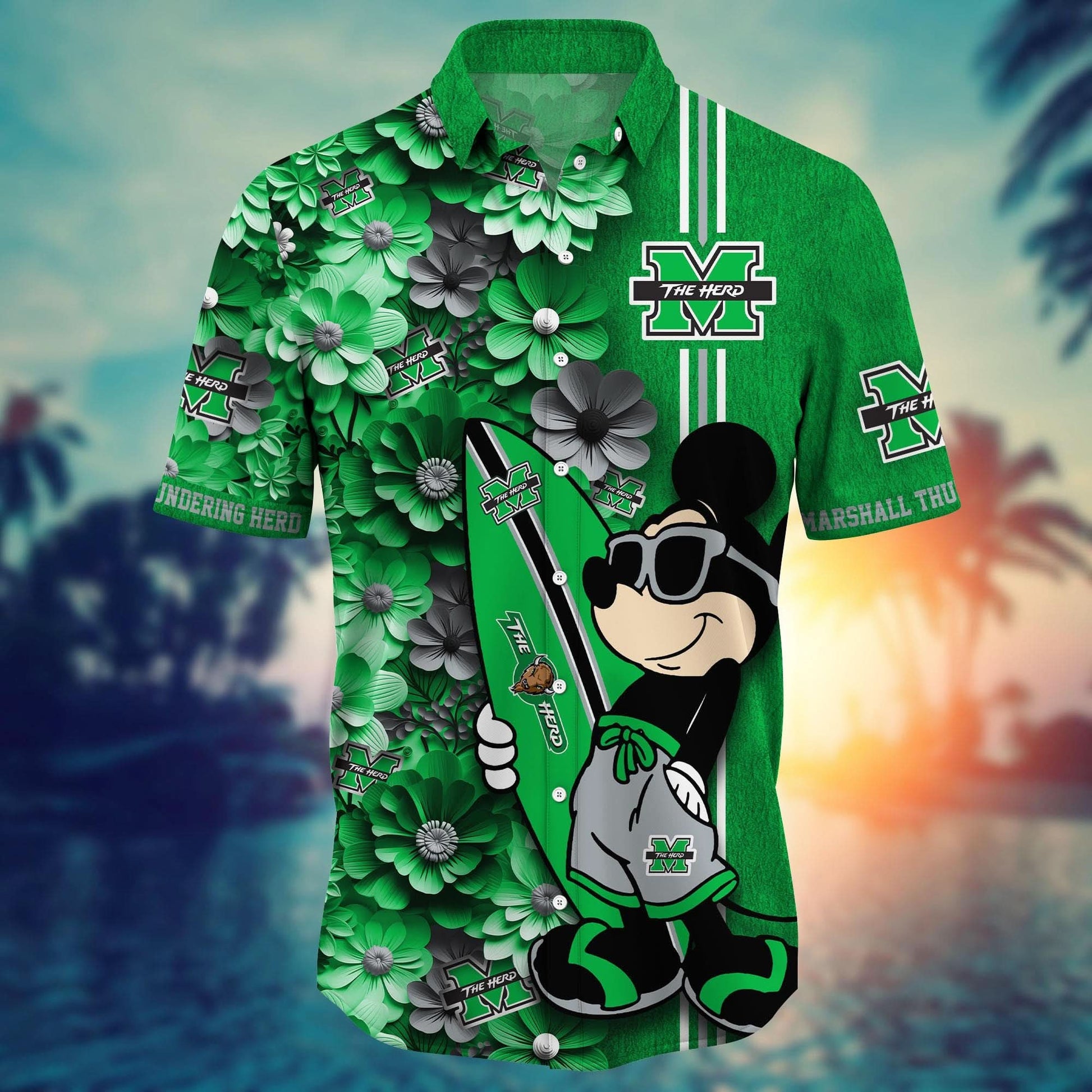 Marshall Thundering Herd - Hawaiian Shirt Trending Summer - Gift For Fan 
