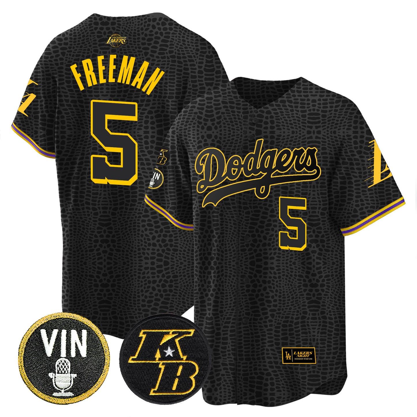 Dodgers Bryant & Vin Patch Cool Base Mamba Jersey - All Stitched