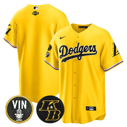 Dodgers Bryant & Vin Patch Cool Base Mamba Jersey - All Stitched