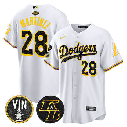 Dodgers Bryant & Vin Patch Cool Base Mamba Jersey - All Stitched