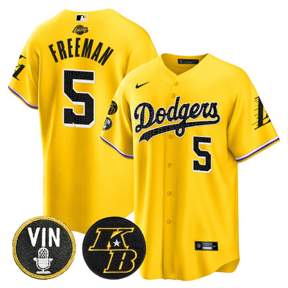 Dodgers Bryant & Vin Patch Cool Base Mamba Jersey - All Stitched