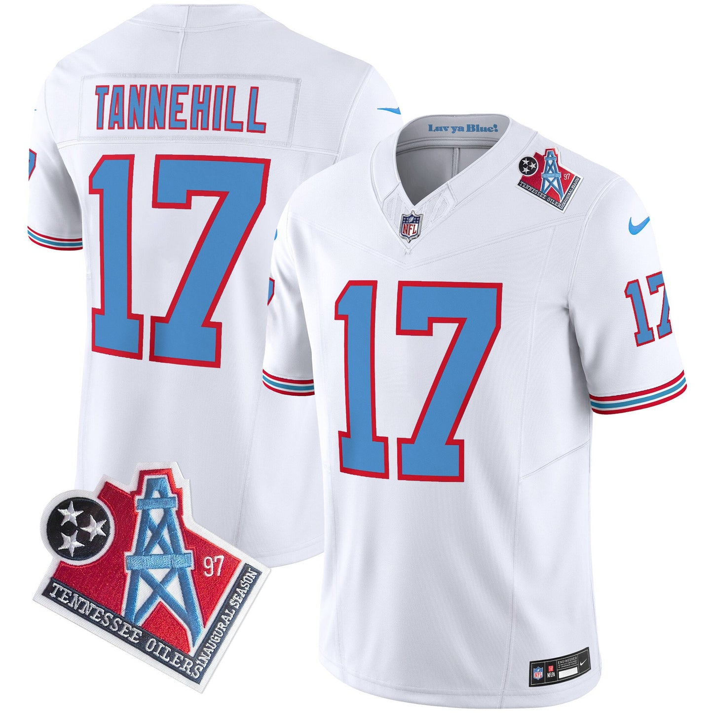 Titans 1997 Throwback Limited Vapor Jersey V2 - All Stitched