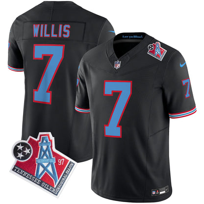 Titans 1997 Throwback Limited Vapor Jersey V2 - All Stitched