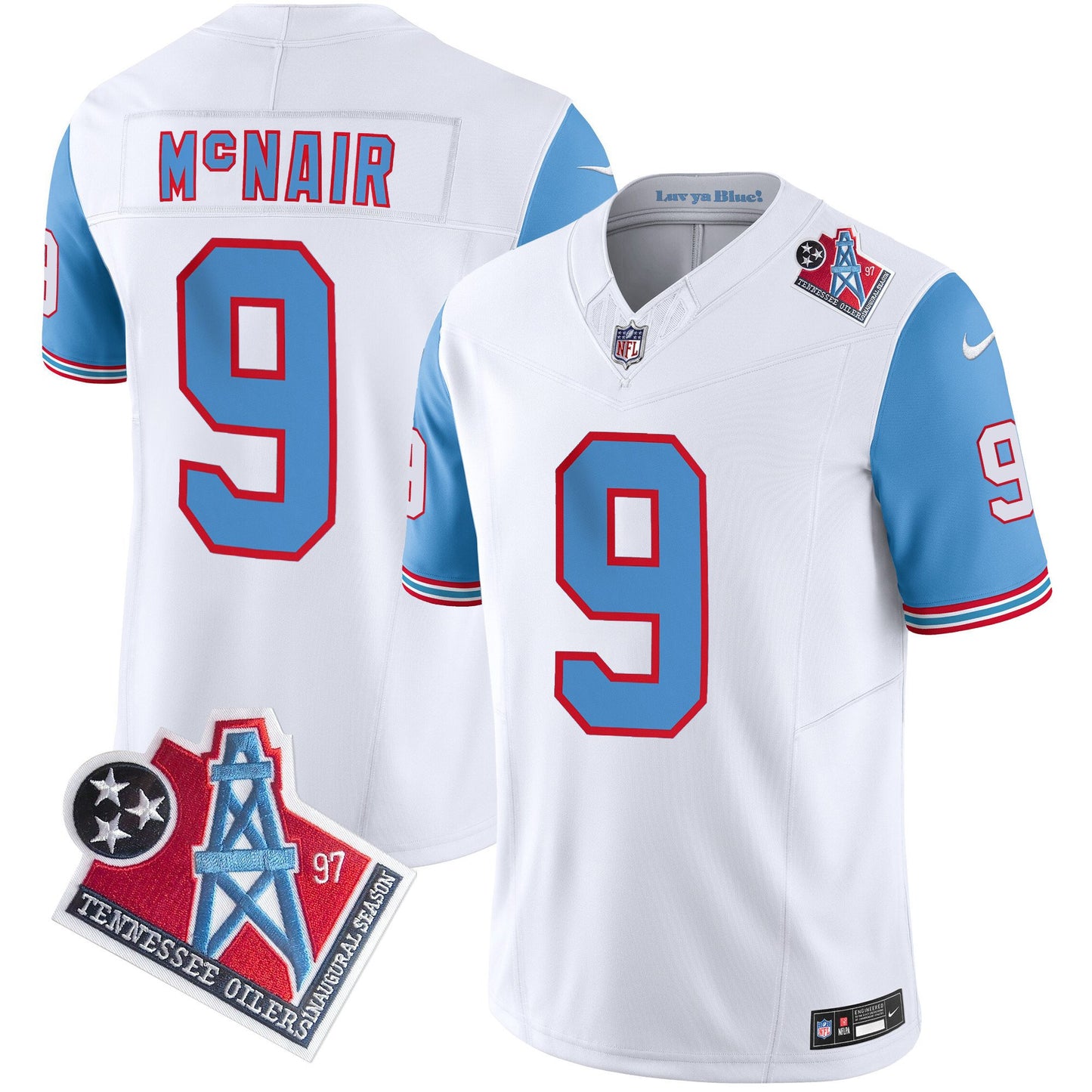 Titans 1997 Throwback Limited Vapor Jersey V2 - All Stitched