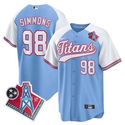 Titans 1997 Throwback Limited Cool Base Jersey - All Stitched