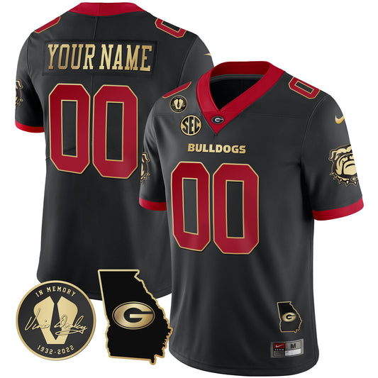 Georgia Bulldogs 2023 Vapor Custom Jersey - Georgia Map - All Stitched