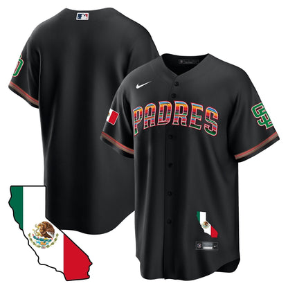 Padres California Map Cool Base Jersey - All Stitched