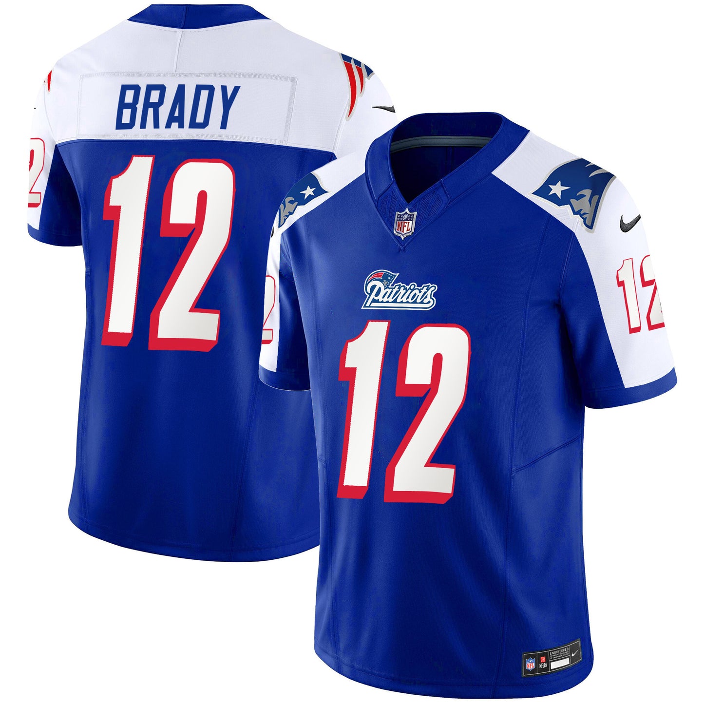 Patriots 1996 Throwback Limited Vapor Jersey - All Stitched