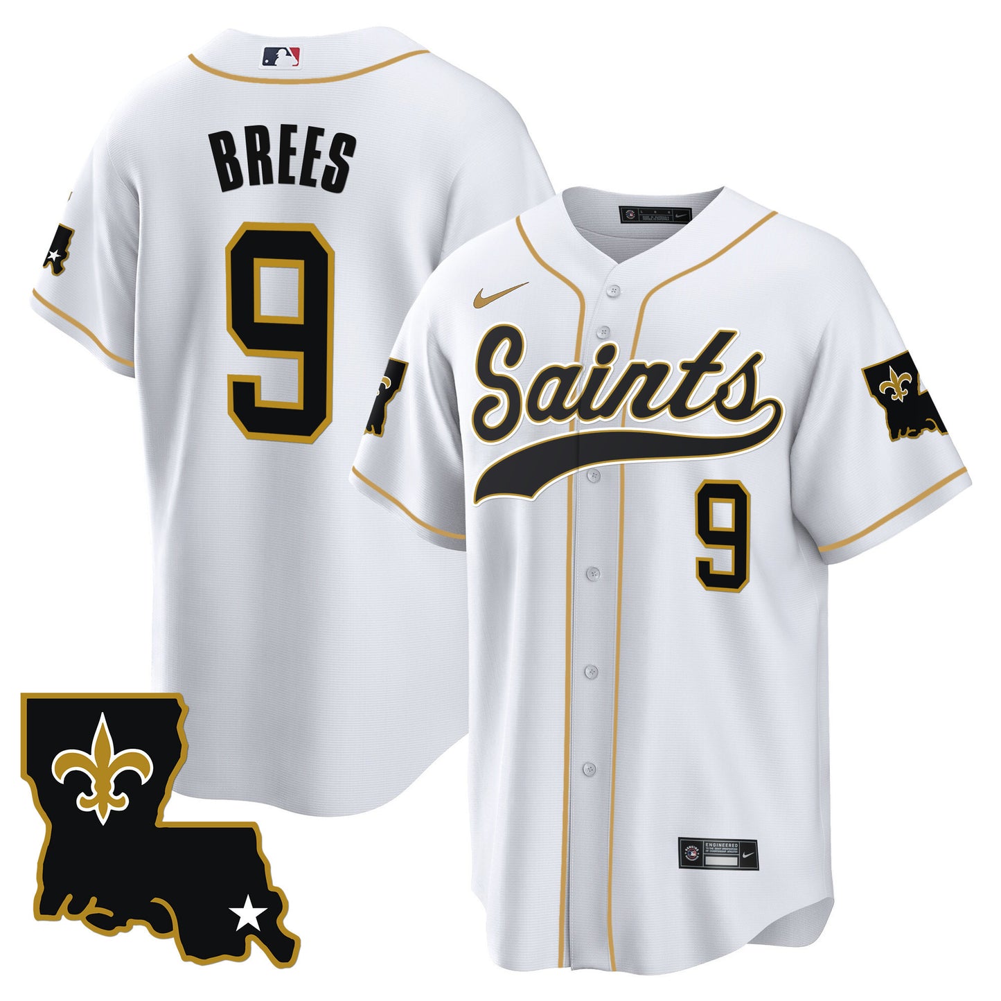 Saints 1987 Legacy Cool Base Jersey - All Stitched