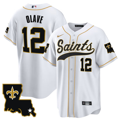 Saints 1987 Legacy Cool Base Jersey - All Stitched