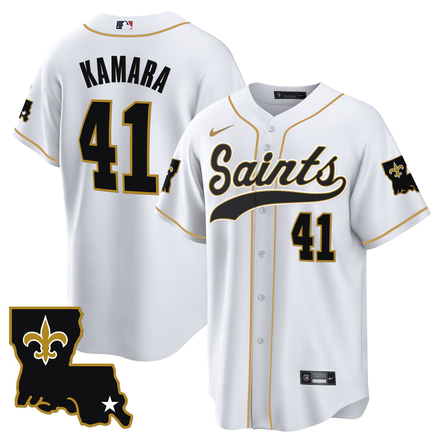 Saints 1987 Legacy Cool Base Jersey - All Stitched