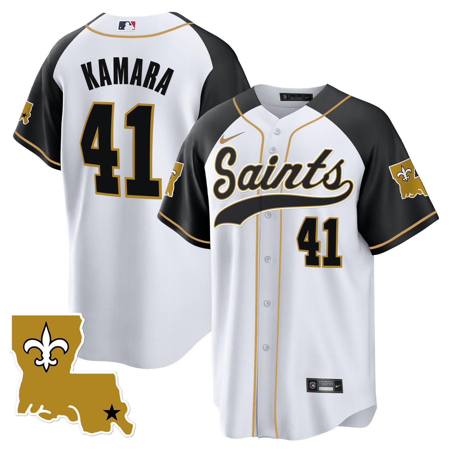 Saints 1987 Legacy Cool Base Jersey - All Stitched