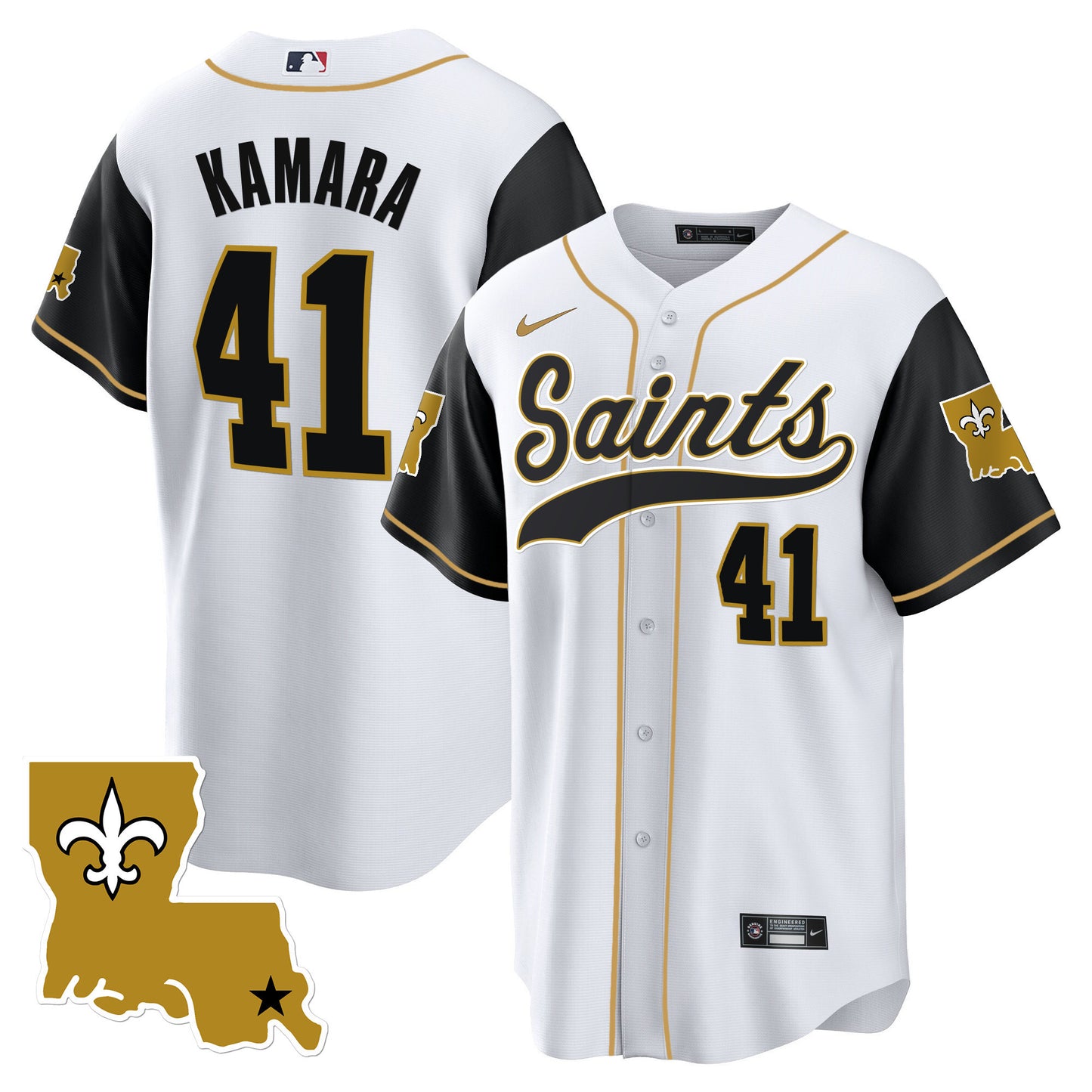 Saints 1987 Legacy Cool Base Jersey - All Stitched