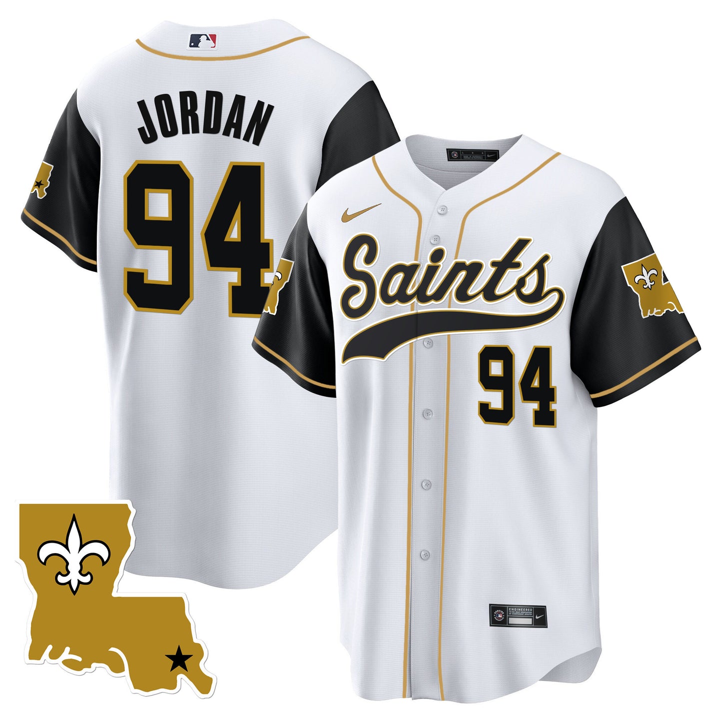 Saints 1987 Legacy Cool Base Jersey - All Stitched