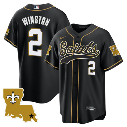 Saints 1987 Legacy Cool Base Jersey - All Stitched