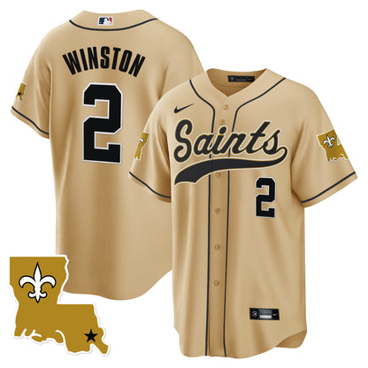 Saints 1987 Legacy Cool Base Jersey - All Stitched