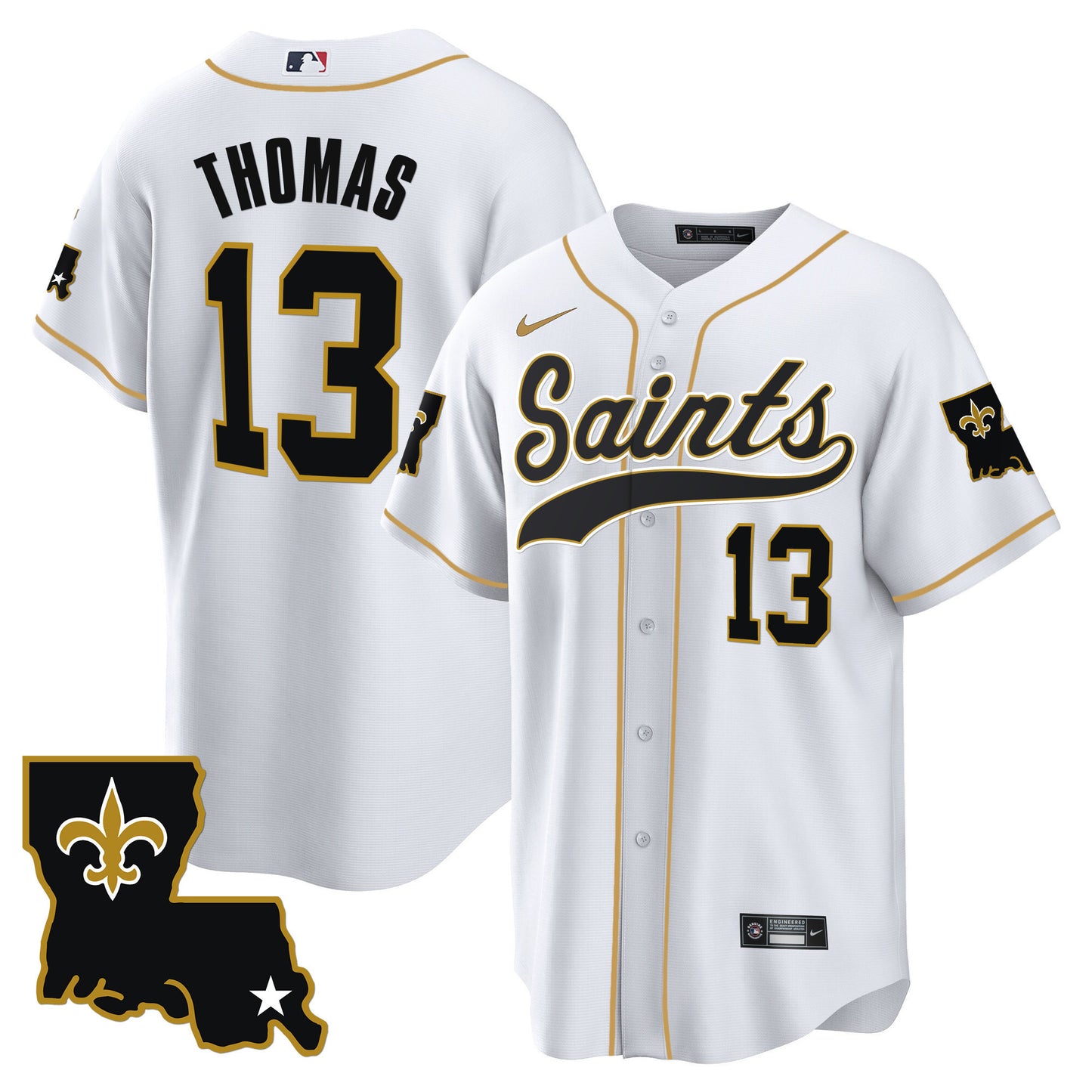 Saints 1987 Legacy Cool Base Jersey - All Stitched