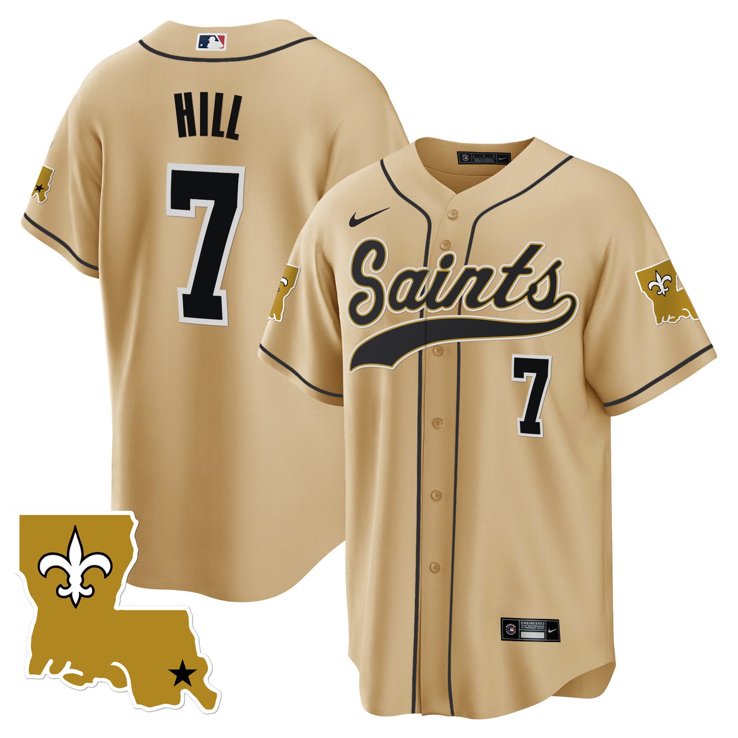 Saints 1987 Legacy Cool Base Jersey - All Stitched