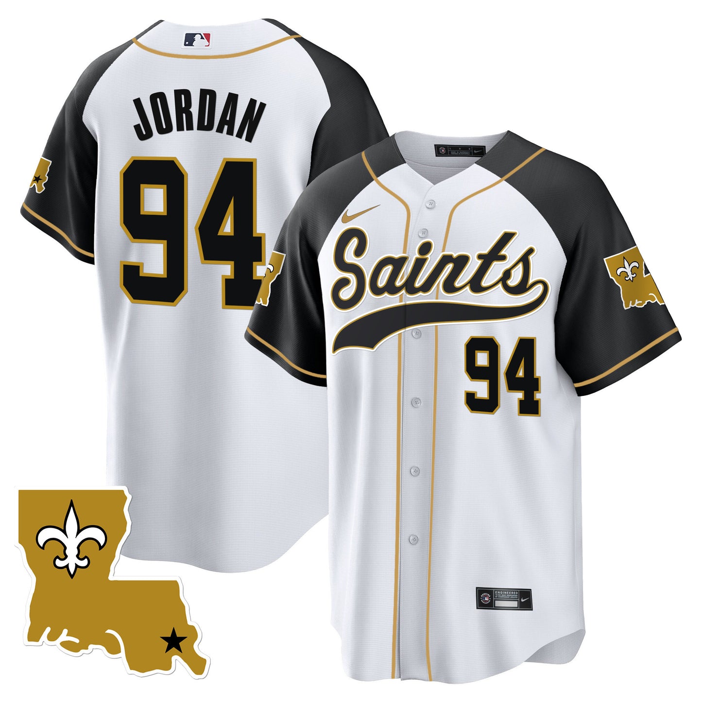 Saints 1987 Legacy Cool Base Jersey - All Stitched