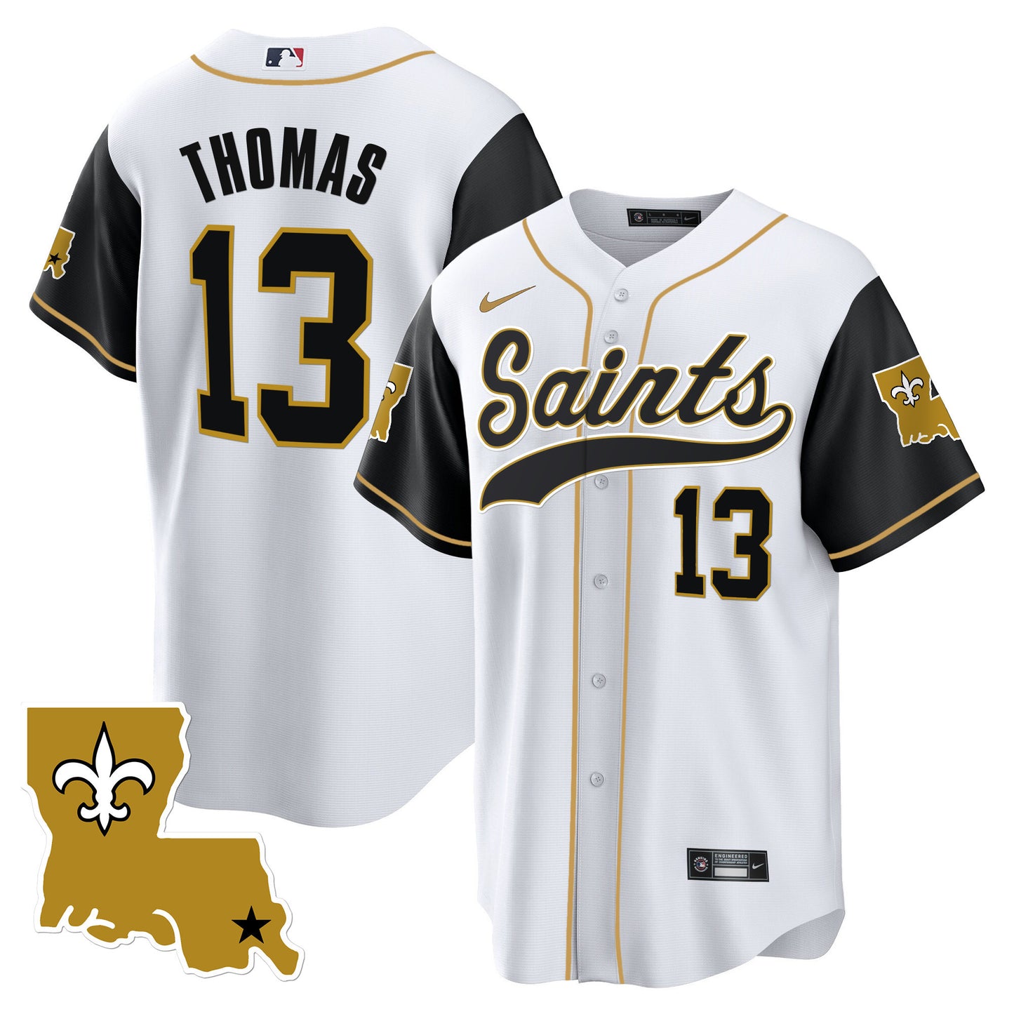 Saints 1987 Legacy Cool Base Jersey - All Stitched