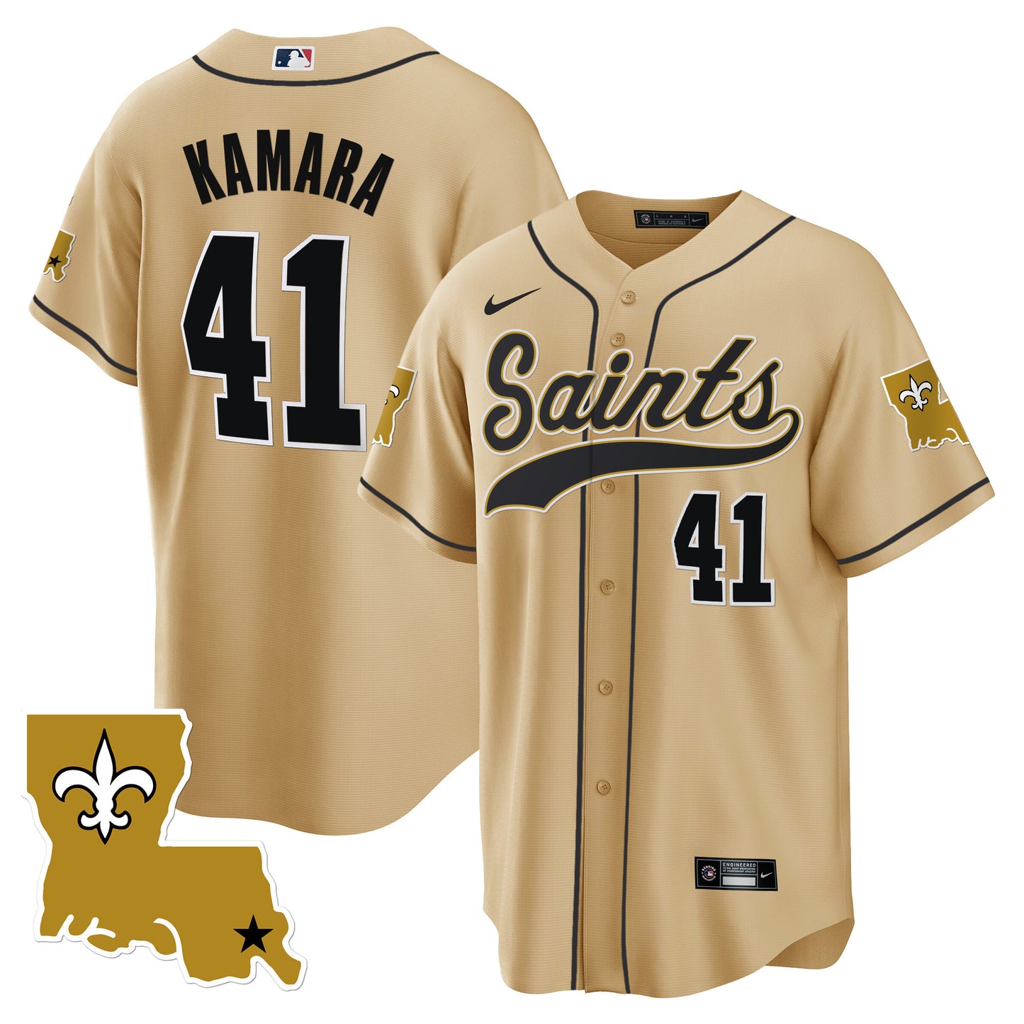 Saints 1987 Legacy Cool Base Jersey - All Stitched