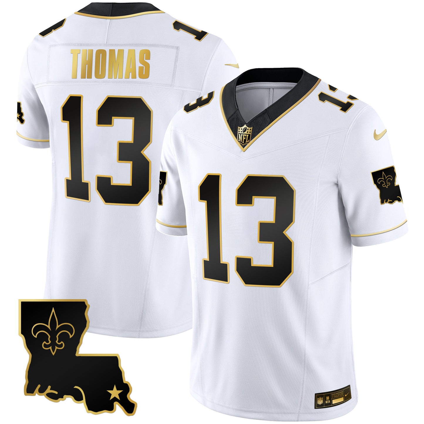 Saints 1987 Legacy Gold Vapor Jersey - All Stitched