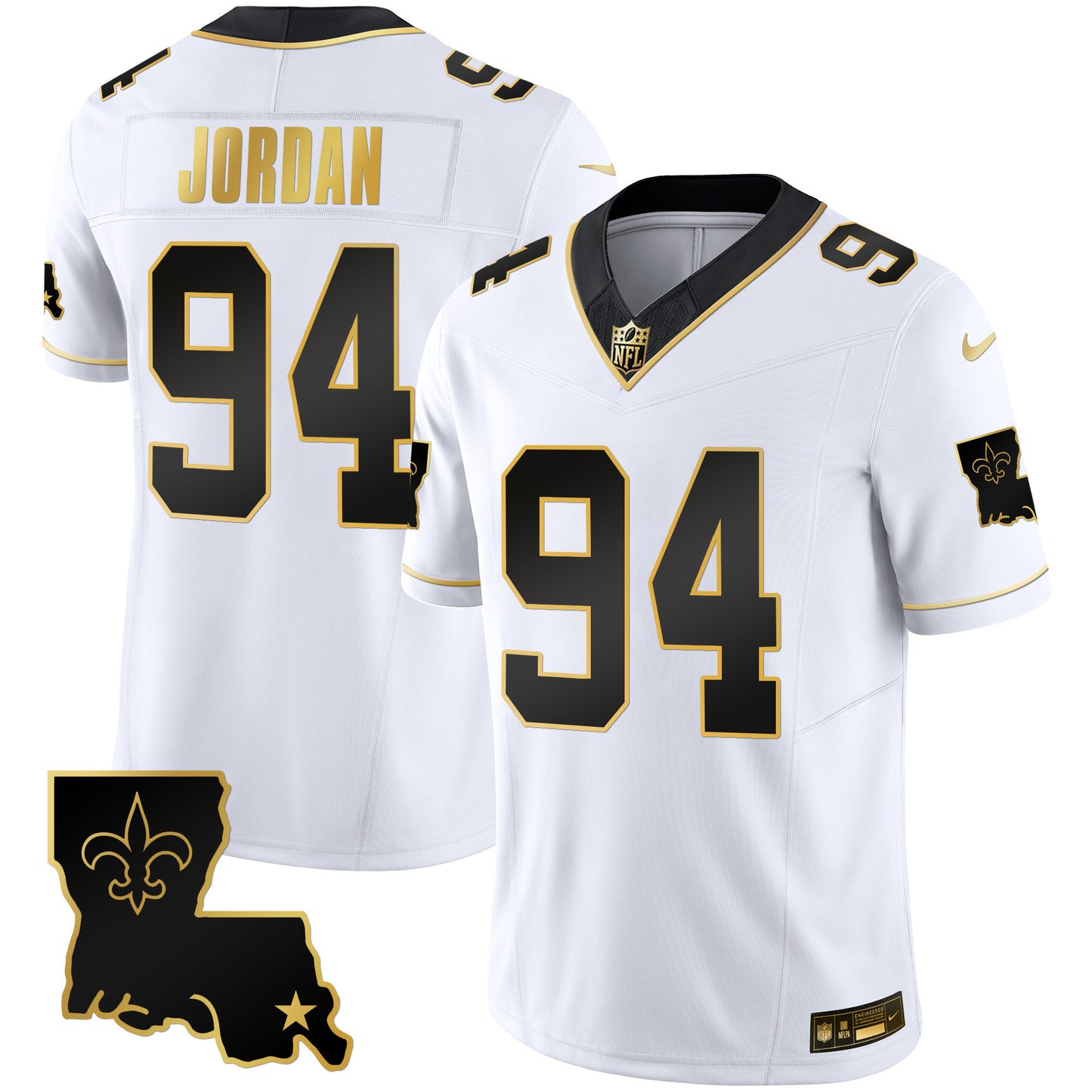 Saints 1987 Legacy Gold Vapor Jersey - All Stitched