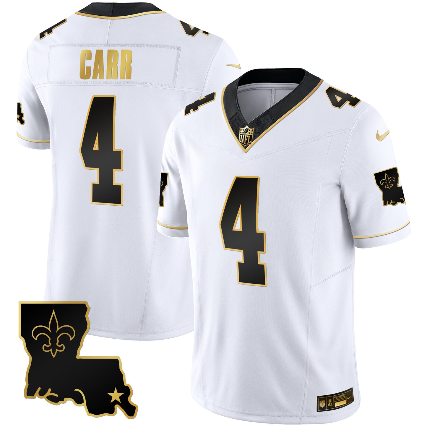 Saints 1987 Legacy Gold Vapor Jersey - All Stitched