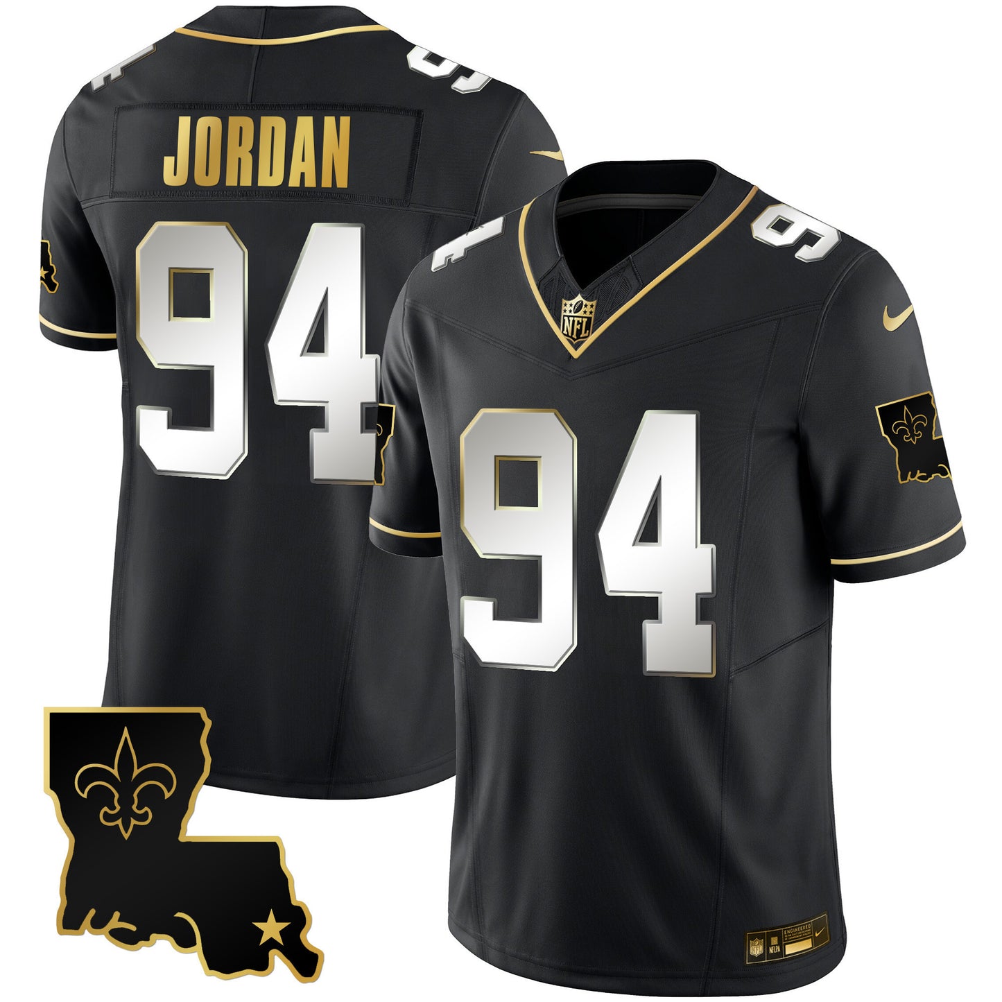 Saints 1987 Legacy Gold Vapor Jersey - All Stitched