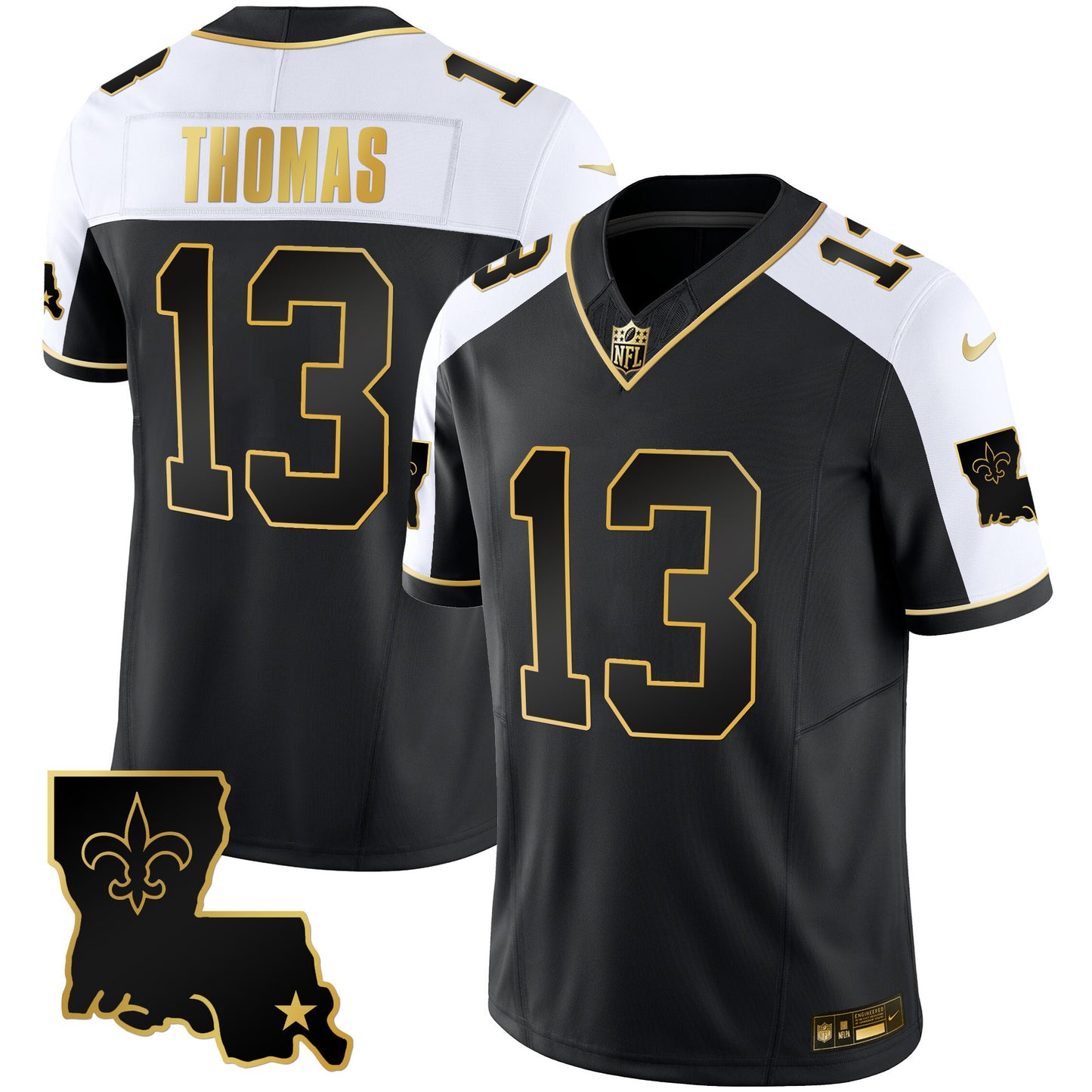 Saints 1987 Legacy Gold Vapor Jersey - All Stitched