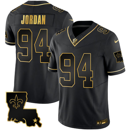 Saints 1987 Legacy Gold Vapor Jersey - All Stitched