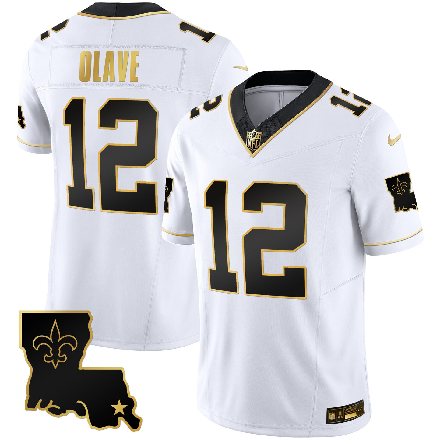 Saints 1987 Legacy Gold Vapor Jersey - All Stitched