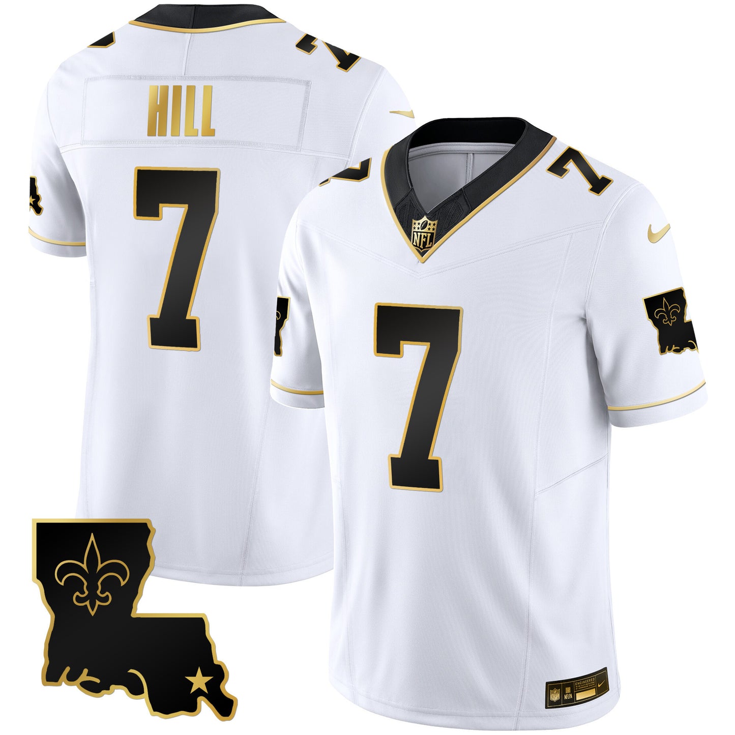 Saints 1987 Legacy Gold Vapor Jersey - All Stitched