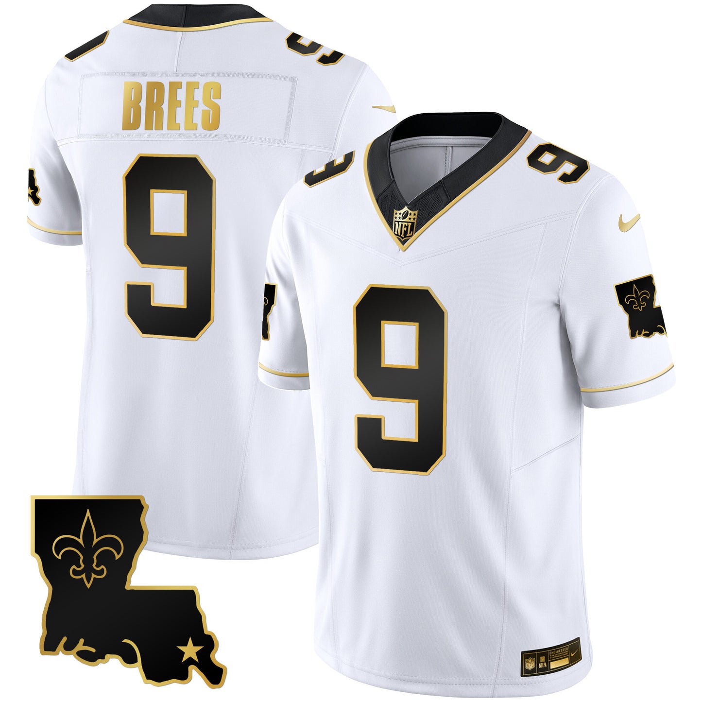 Saints 1987 Legacy Gold Vapor Jersey - All Stitched