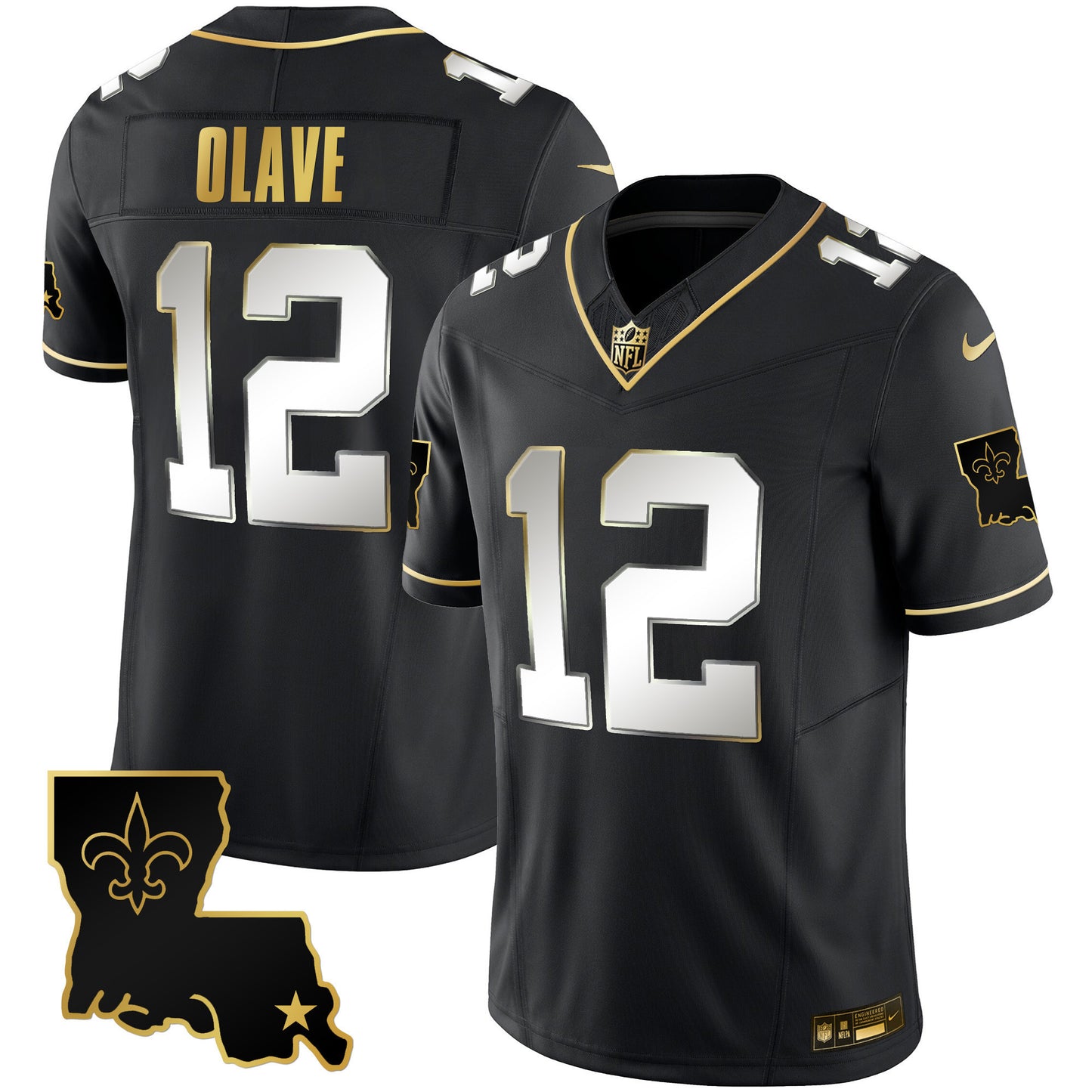 Saints 1987 Legacy Gold Vapor Jersey - All Stitched