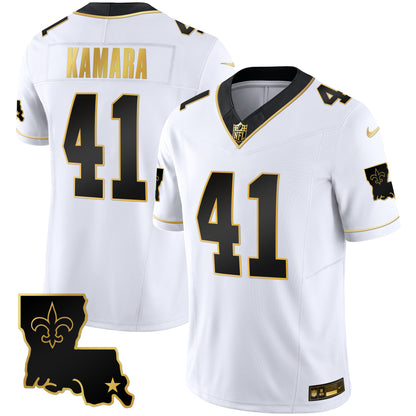 Saints 1987 Legacy Gold Vapor Jersey - All Stitched