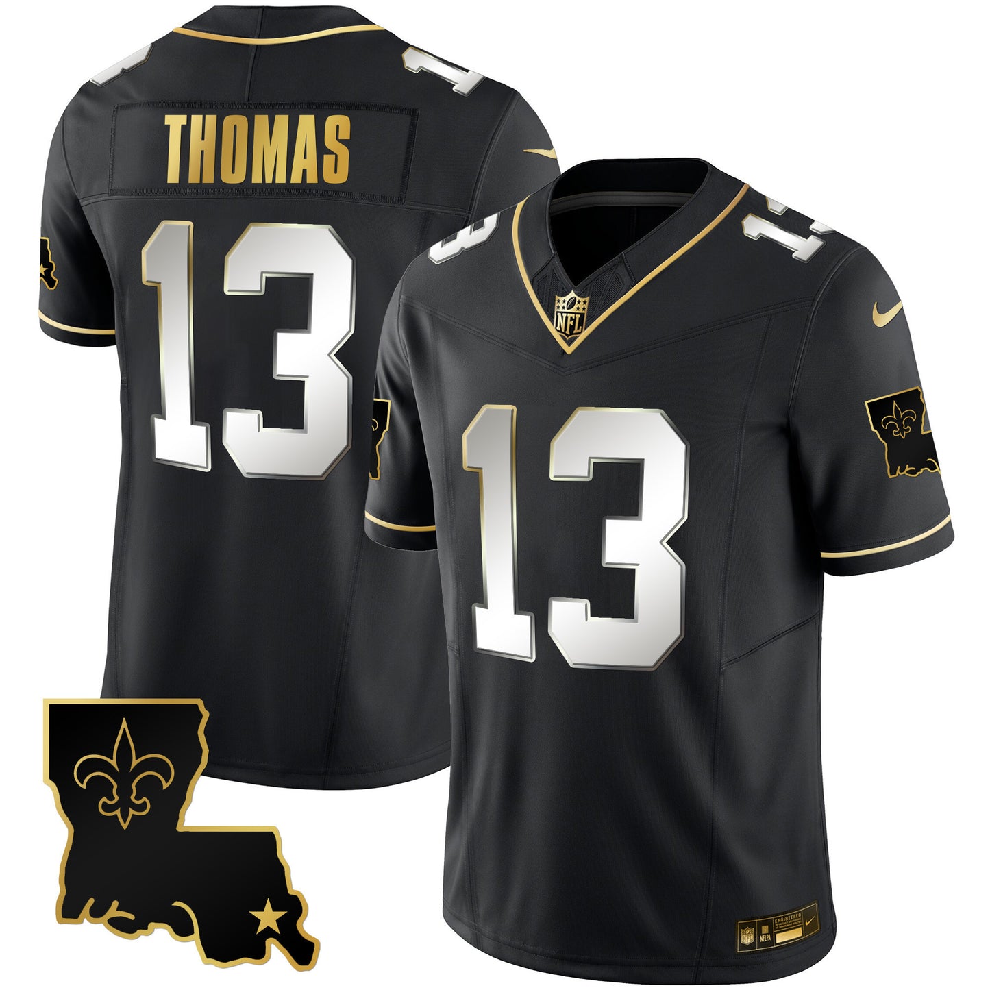 Saints 1987 Legacy Gold Vapor Jersey - All Stitched