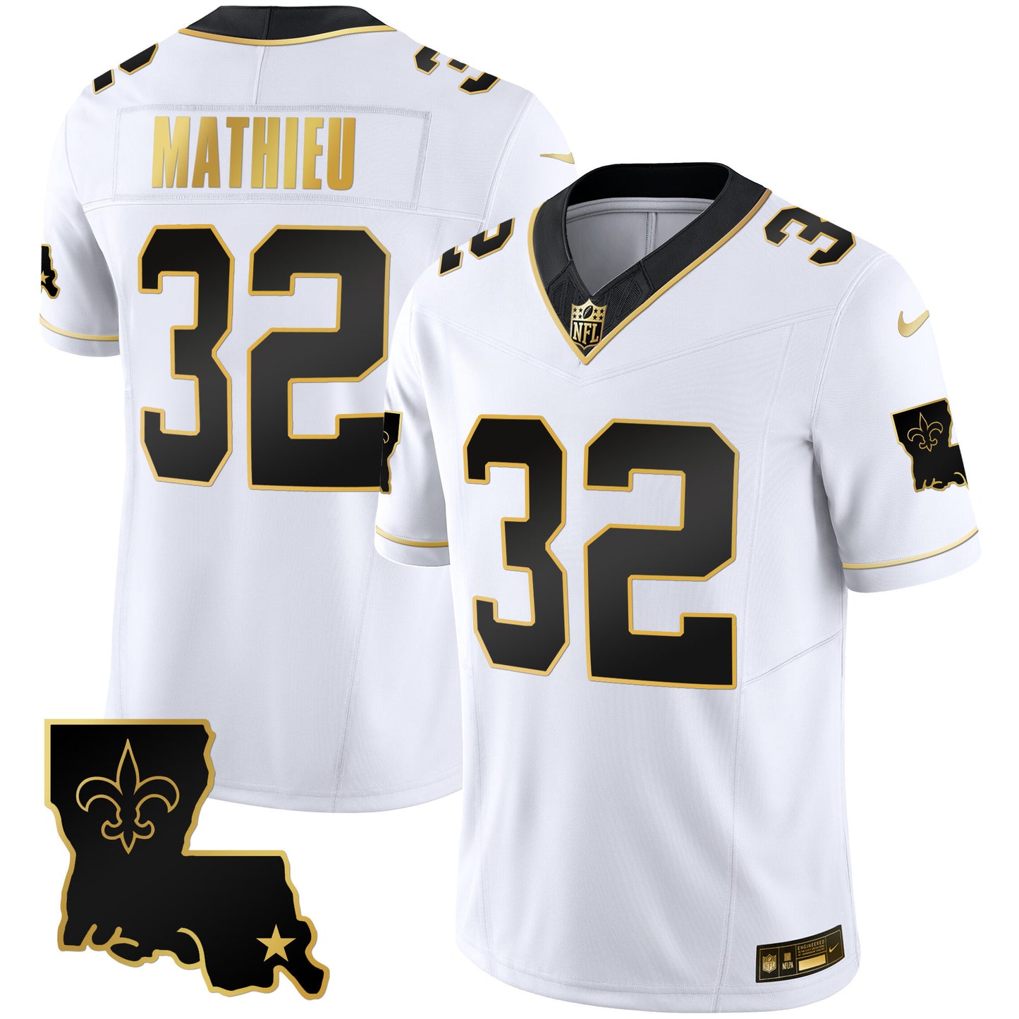 Saints 1987 Legacy Gold Vapor Jersey - All Stitched