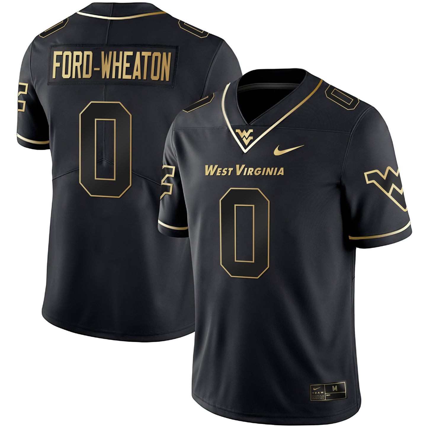 Mountaineers Black Limited & Gold Vapor Jersey - All Stitched