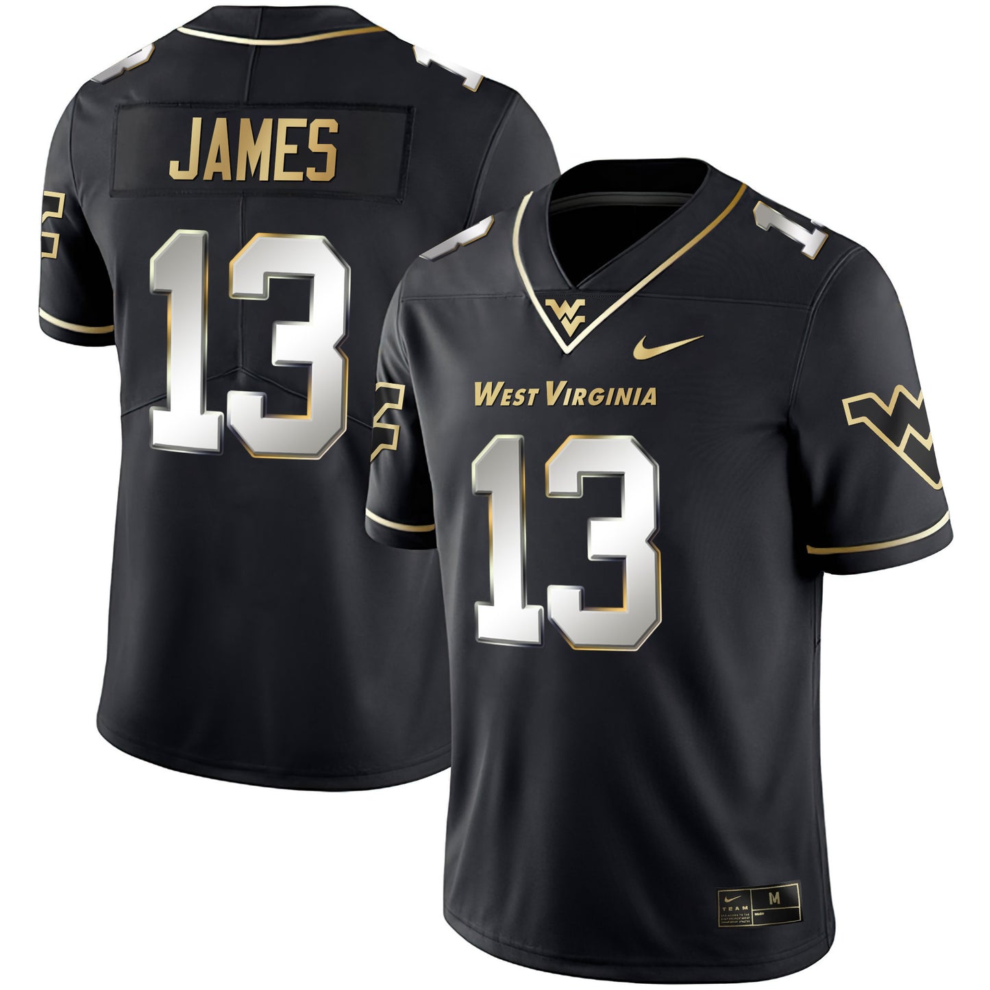 Mountaineers Black Limited & Gold Vapor Jersey - All Stitched