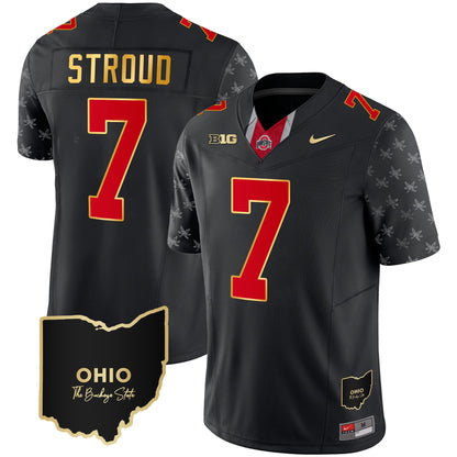 Ohio State Buckeyes 2023 Alternate Gold Jersey - Stitched